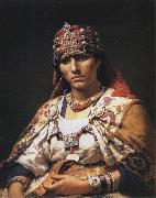 Frederick Arthur Bridgman Portrait of a Kabylie Woman, Algeria painting